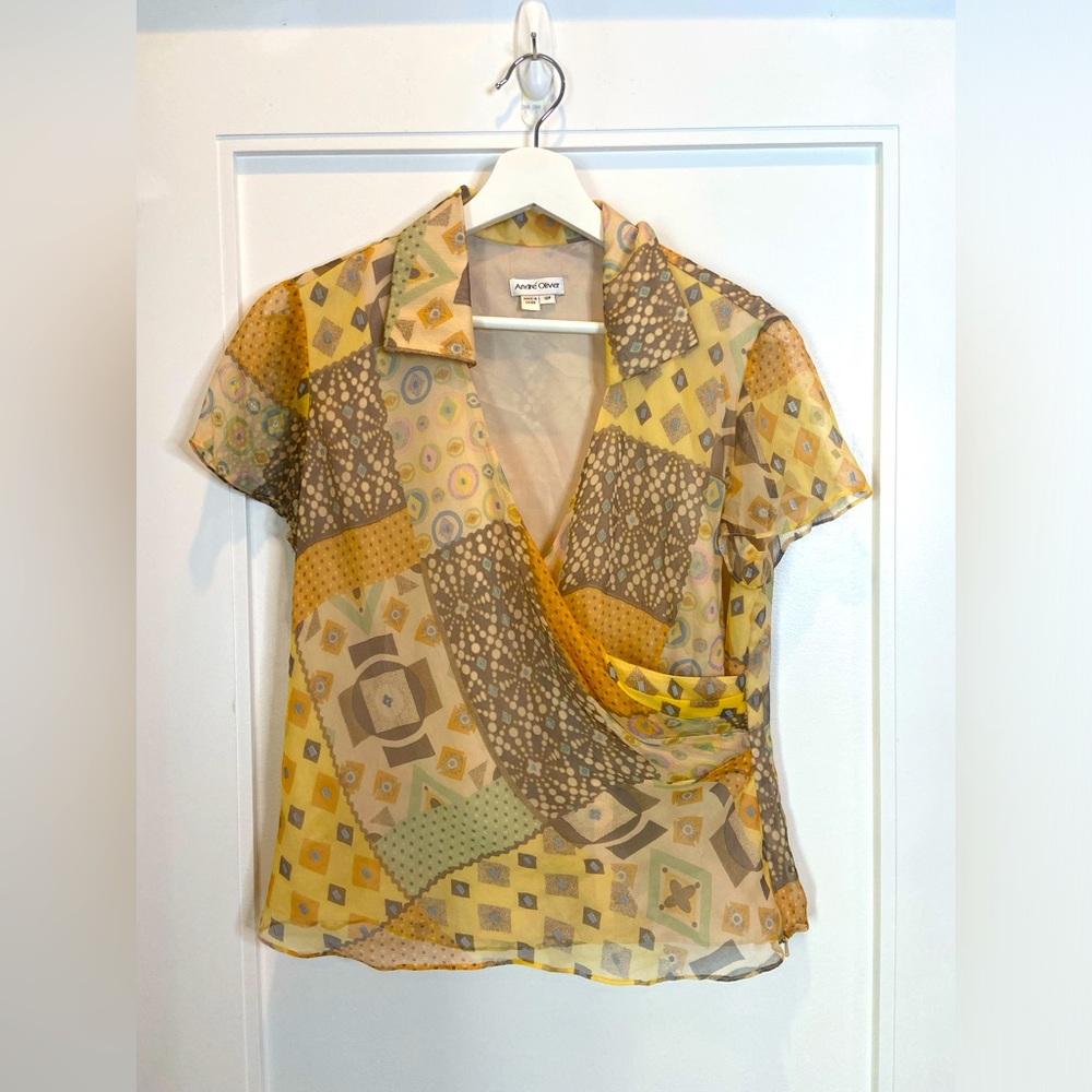 Vintage Multicolor Mid-Length Top